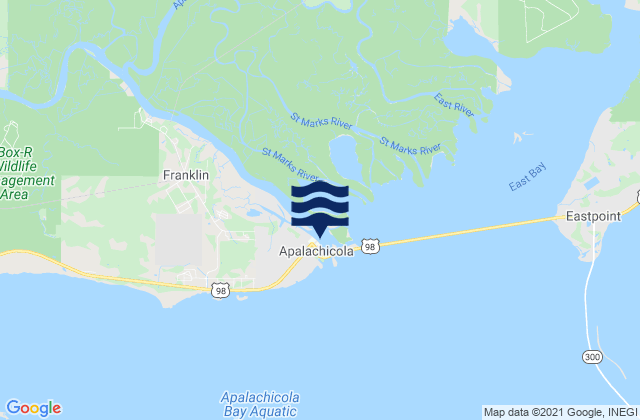Apalachicola, United States tide chart map