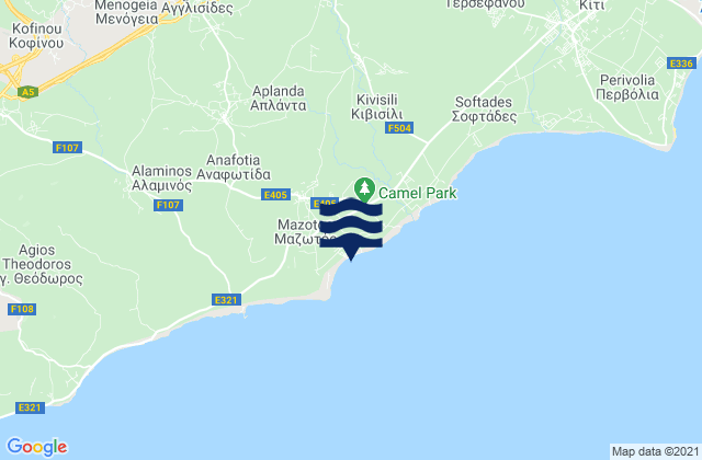 Aplanta, Cyprus tide times map