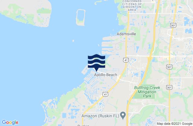 Apollo Beach, United States tide chart map
