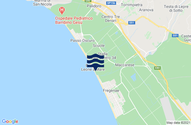 Ara Nova, Italy tide times map