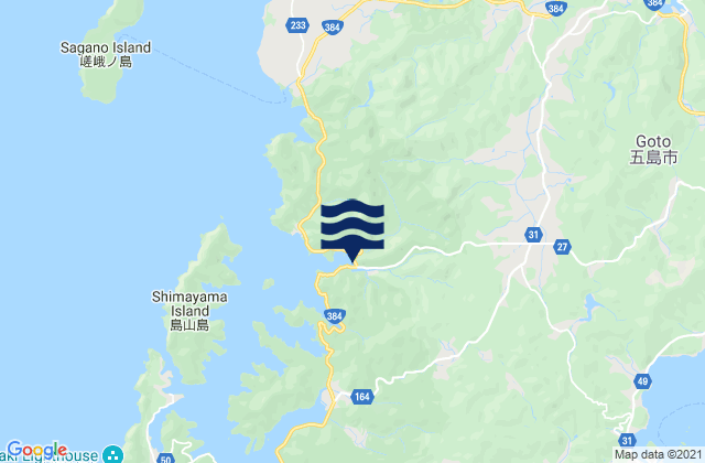 Arakawa (Tamanoura), Japan tide times map