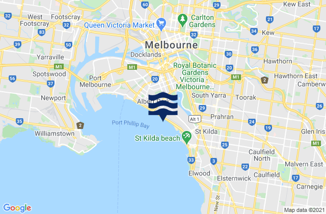Archies, Australia tide times map