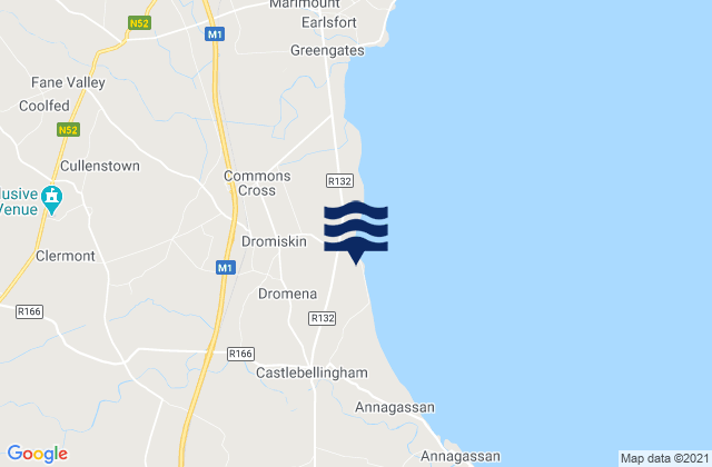 Ardee, Ireland tide times map