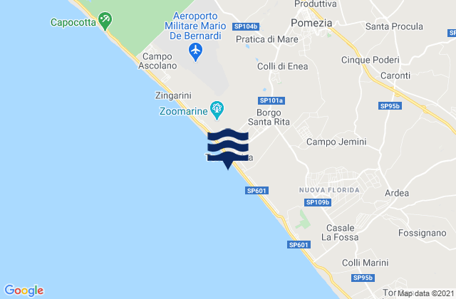 Area Produttiva, Italy tide times map