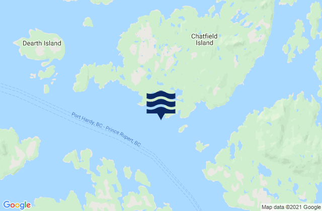 Ark Island, Canada tide times map