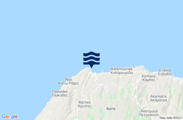 Armenistis (Ikaria), Greece tide times map