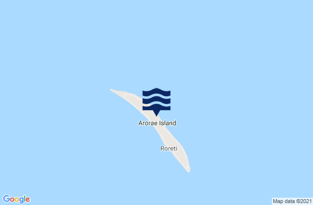 Arorae, Kiribati tide times map