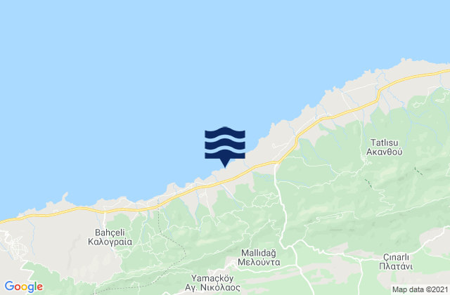 Artemi, Cyprus tide times map