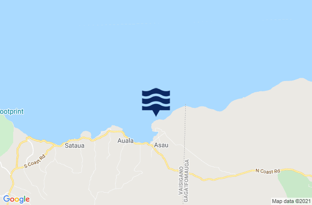 Asau Harbor, Samoa tide times map