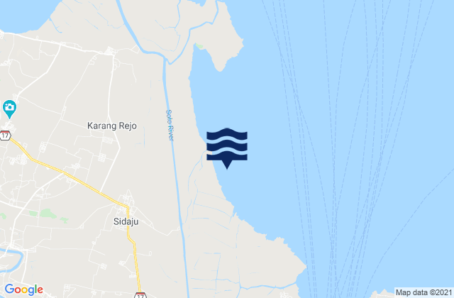 Asemanis, Indonesia tide times map