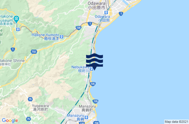 Ashigarashimo-gun, Japan tide times map