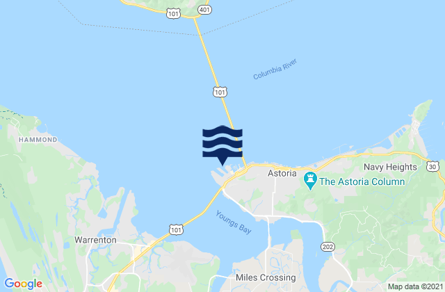 Astoria (port docks), United States tide chart map
