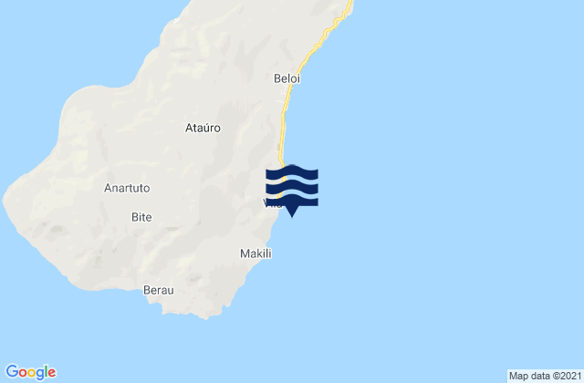 Atauro Island, Timor Leste tide times map