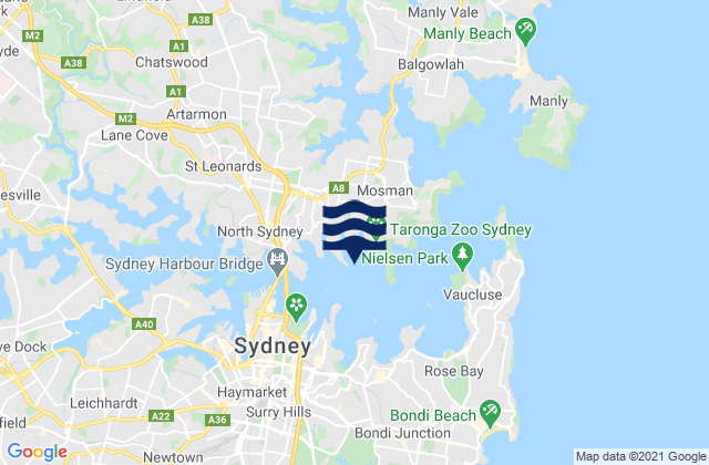 Athol Bay, Australia tide times map