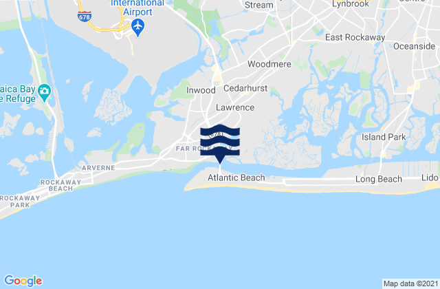 Atlantic Beach Bridge, United States tide chart map