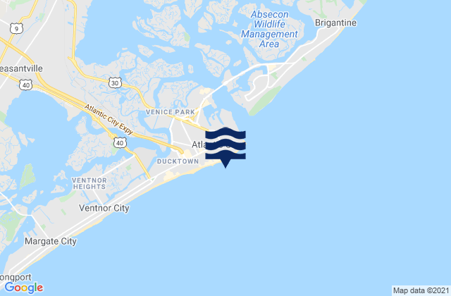 Atlantic City (Steel Pier), United States tide chart map