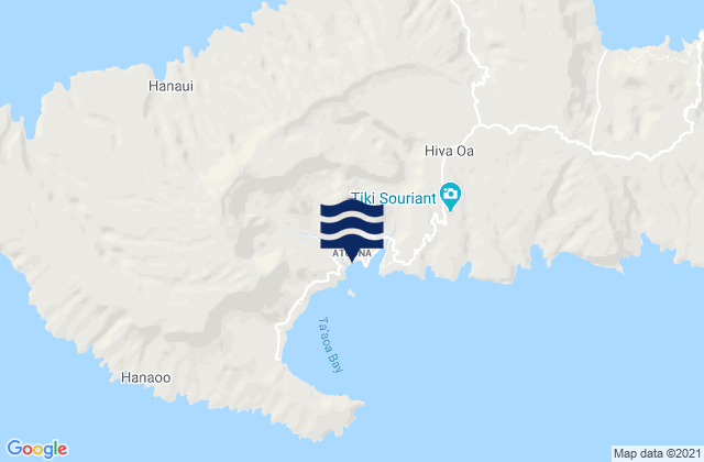 Atuona, French Polynesia tide times map