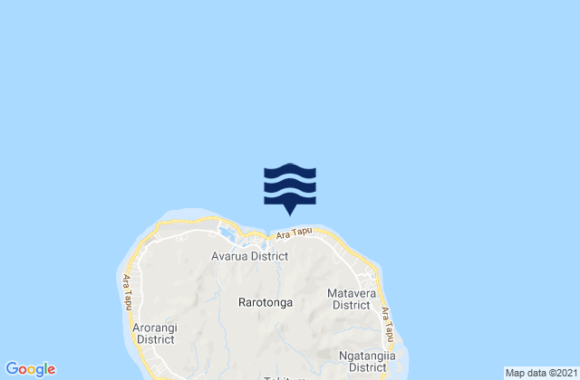 Avarua, French Polynesia tide times map