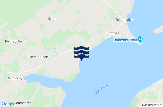 Avoch Bay, United Kingdom tide times map