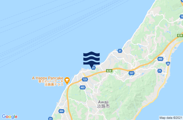 Awaji Shi, Japan tide times map