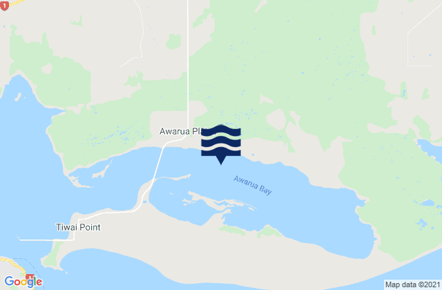 Awarua Bay, New Zealand tide times map