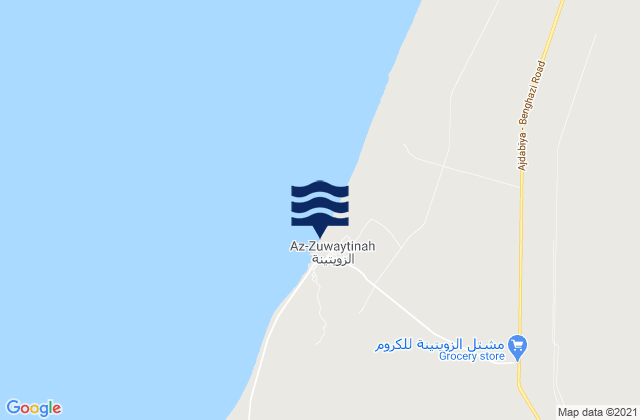 Az Zuwaytinah, Libya tide times map
