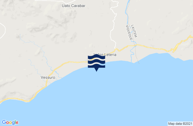 Baguia, Timor Leste tide times map
