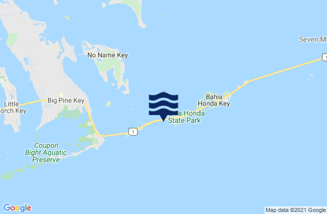Bahia Honda Harbor, United States tide chart map