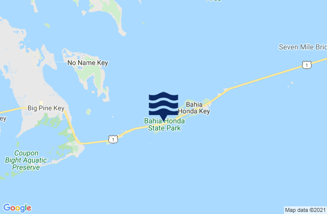 Bahia Honda Key (Bridge), United States tide chart map