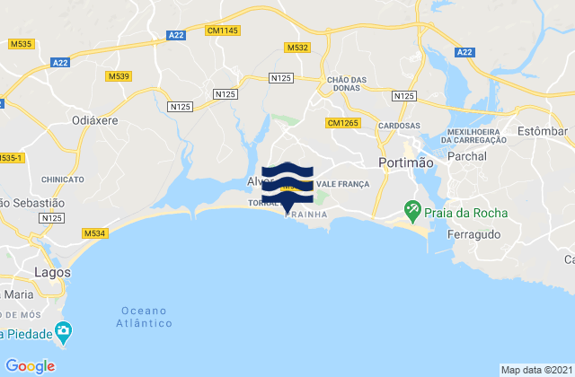 Baia, Portugal tide times map