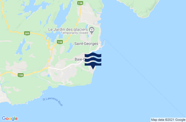 Baie-Comeau, Canada tide times map