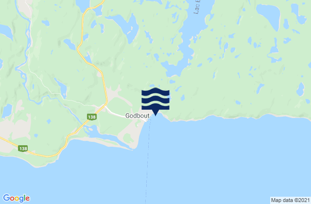 Baie de Godbout, Canada tide times map