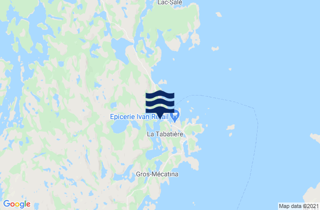 Baie de La Tabatiere, Canada tide times map