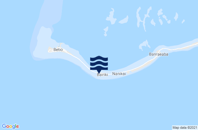 Bairiki Village, Kiribati tide times map