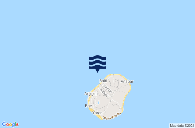 Baiti District, Nauru tide times map