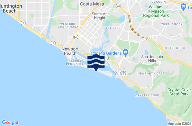 Balboa Pier Newport Beach Orange County California United States Tide Chart Map 30020863 