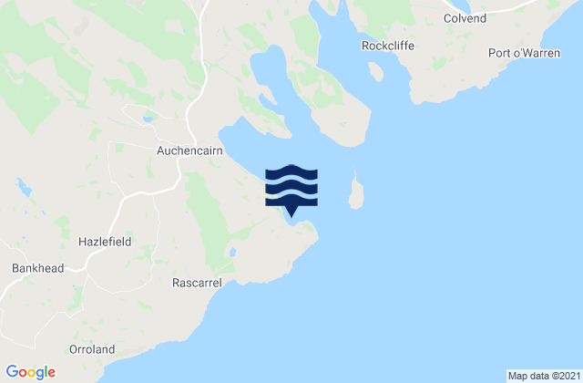 Balcary Bay, United Kingdom tide times map