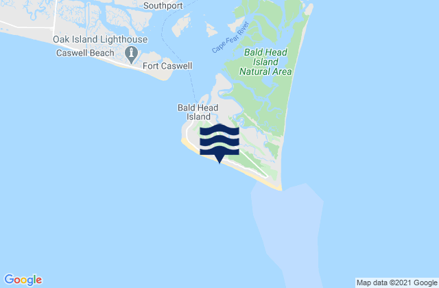 Bald Head Island, United States tide chart map