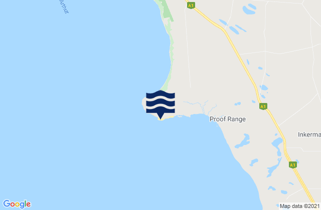 Bald Hill Beach, Australia tide times map