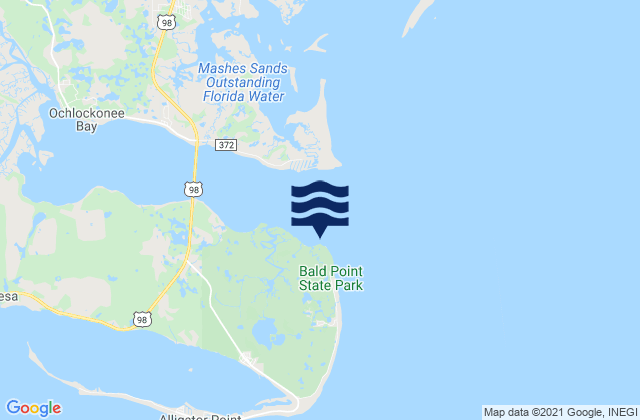 Bald Point Ochlockonee Bay, United States tide chart map