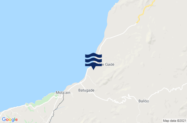 Balibo, Timor Leste tide times map