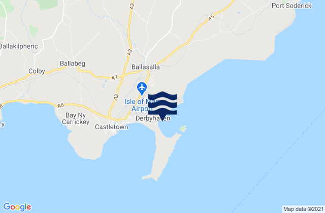 Ballasalla, Isle of Man tide times map