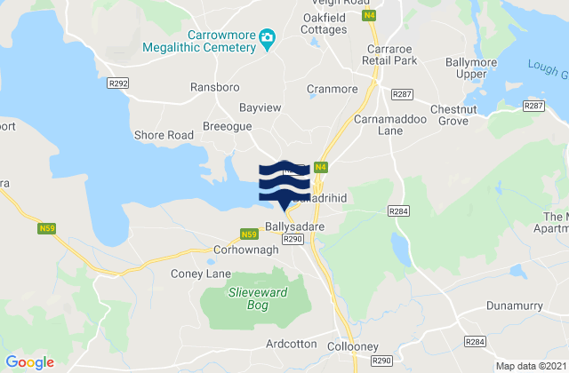 Ballisodare, Ireland tide times map
