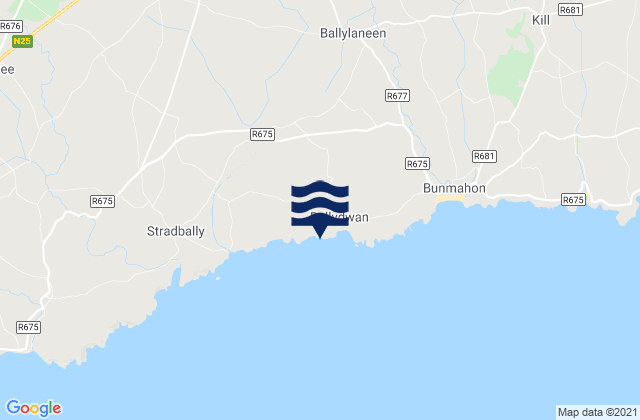 Ballydowane Bay, Ireland tide times map