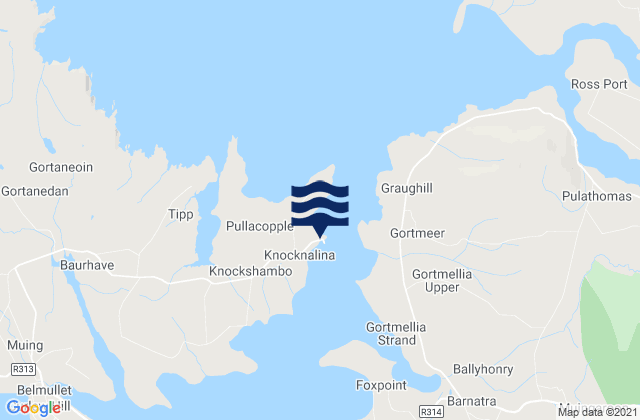 Ballyglass, Ireland tide times map