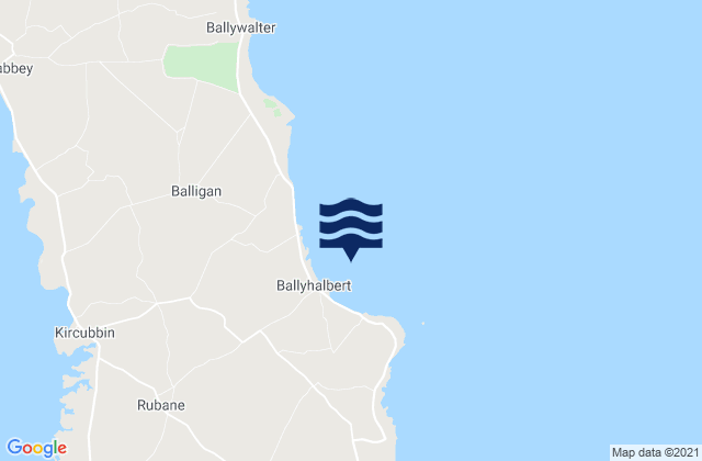 Ballyhalbert Bay, United Kingdom tide times map