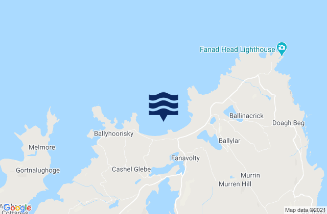 Ballyhiernan Bay, Ireland tide times map