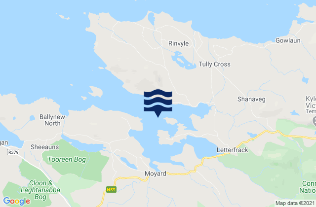 Ballynakill Harbour, Ireland tide times map
