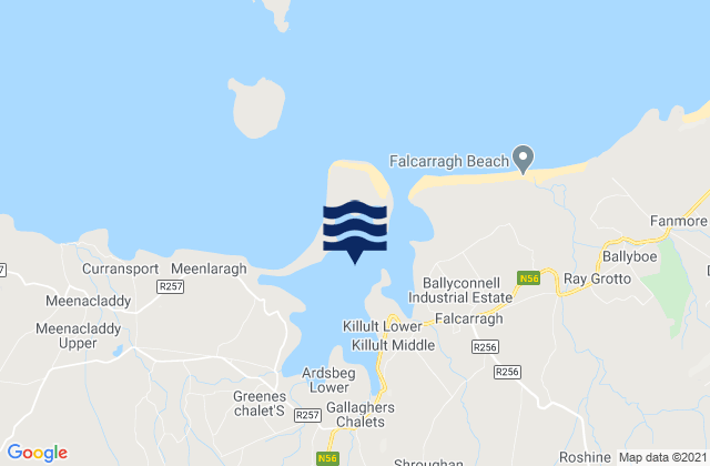 Ballyness Bay, Ireland tide times map