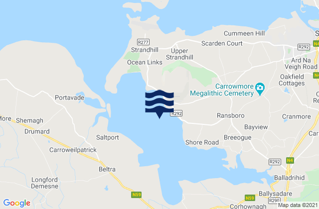 Ballysadare Bay (Culleenamore), Ireland tide times map